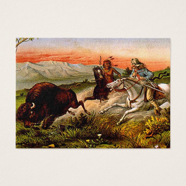 TEE Buffalo Chase Visitkort (Framsidan)