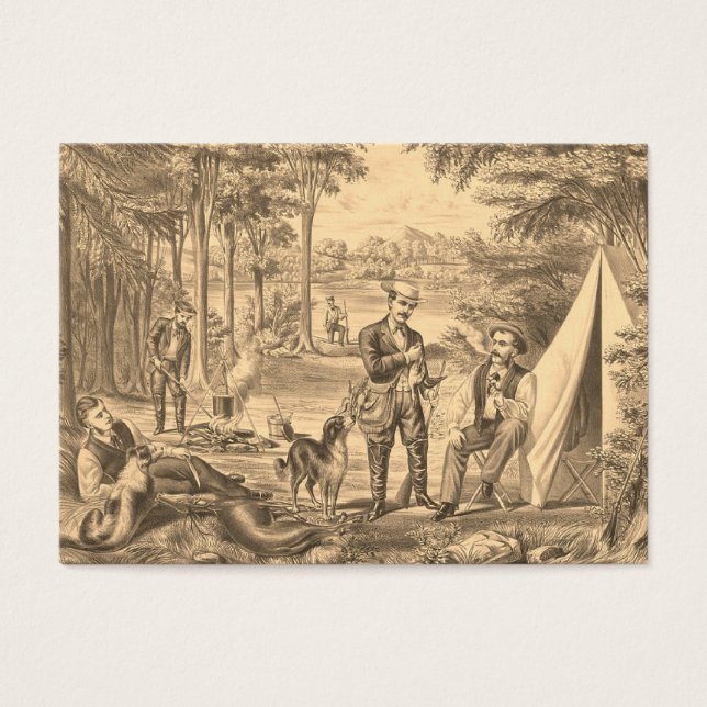 TEE Camping Old school Visitkort (Framsidan)