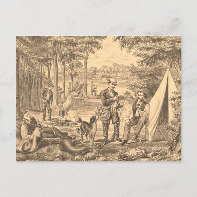 TEE Camping Old school Vykort (Framsida)