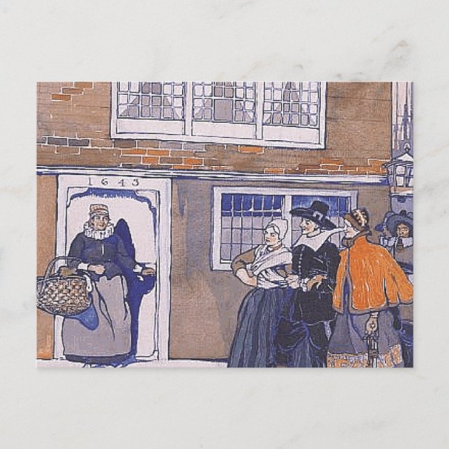 TEE Colonial Winter Vykort (Framsida)