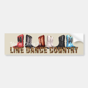 TEE Country Line Dance Bildekal