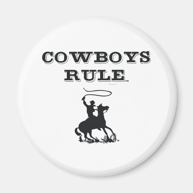 TEE Cowboys Rule Magnet (Framsidan)