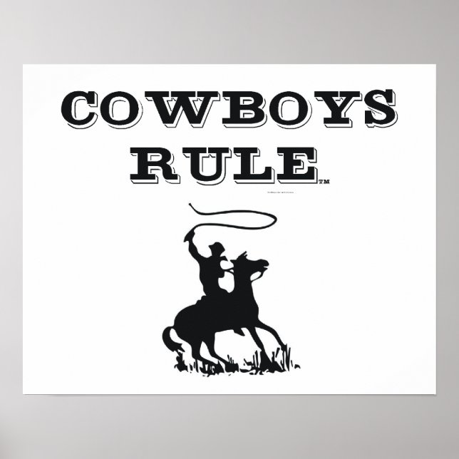 TEE Cowboys Rule Poster (Framsidan)