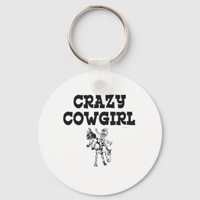 TEE Crazy Cowgirl Nyckelring (Framsida)
