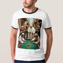 Tee, en katolsk påve Gambling Street Game Tee
