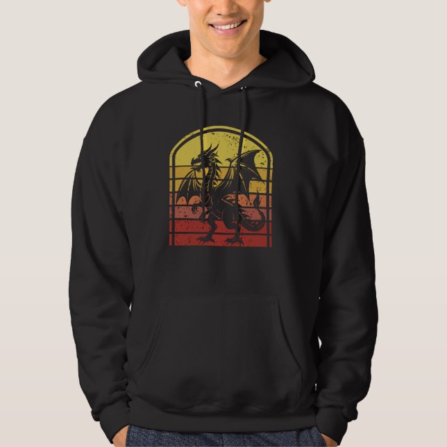 Tee Fantasy Dragon Styl Hoodie (Framsida)