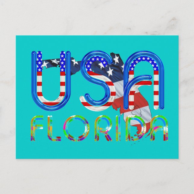 Tee Florida Patriot Vykort (Framsida)