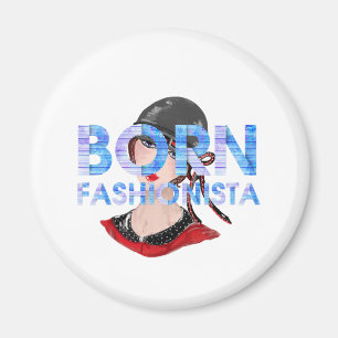 TEE Född Fashionista Magnet