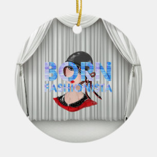 TEE Född Fashionista Ornament