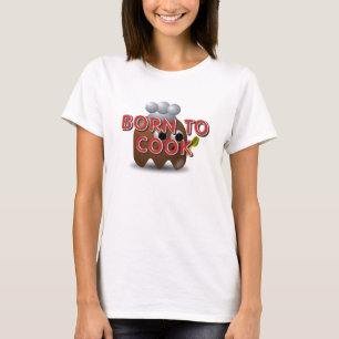TEE Födda för att Koka Dam T-Shirts