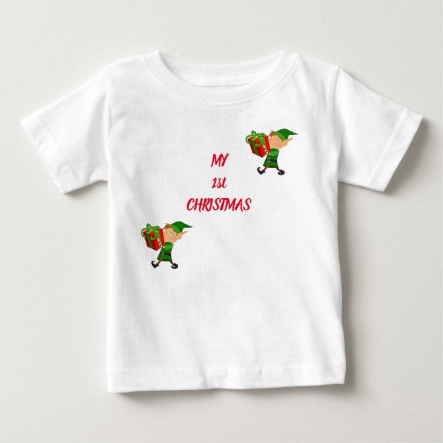 TEE FOR ***BABY 1st CHRISTMAS*** Shirt (Framsida)
