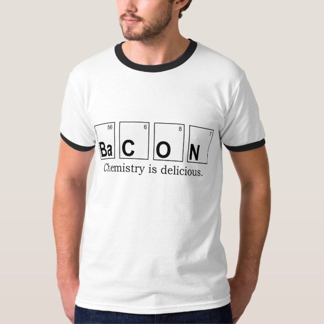Tee. för baconkemiRinger T Shirt (Framsida)