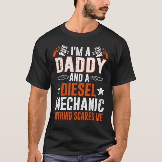 Tee For Men Father's Day Diesel Mechanic Daddy (Framsida)