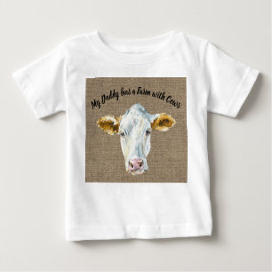 Tee for Pojke with Cow Ansikte