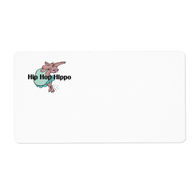 TEE Hip hop Hippo Fraktsedel (Framsidan)