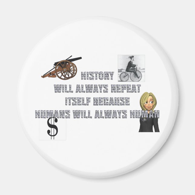 TEE Humans Alltid Human Magnets Magnet (Framsidan)