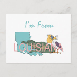 TEE I är från Louisiana Vykort