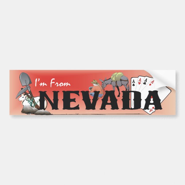 TEE I är från Nevada Bildekal (Framsidan)