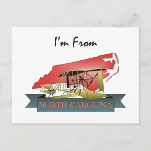 TEE I är från North Carolina Vykort