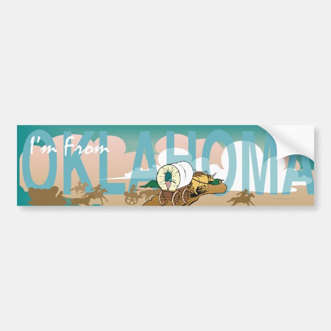 TEE I är från Oklahoma Bildekal (Framsidan)