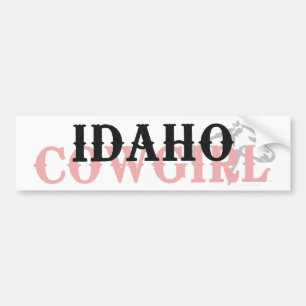TEE Idaho Cowgirl Bildekal