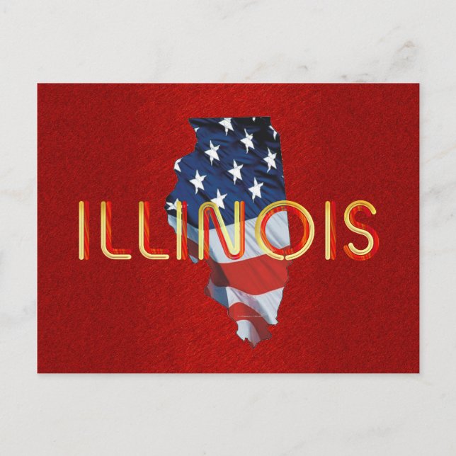 TEE Illinois Patriot Vykort (Framsida)