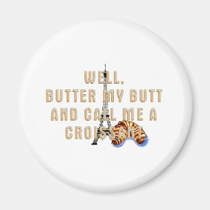 TEE Kalla mig för Croissant Magnets Magnet