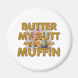 TEE Kalla mig för muffin Magnets Magnet