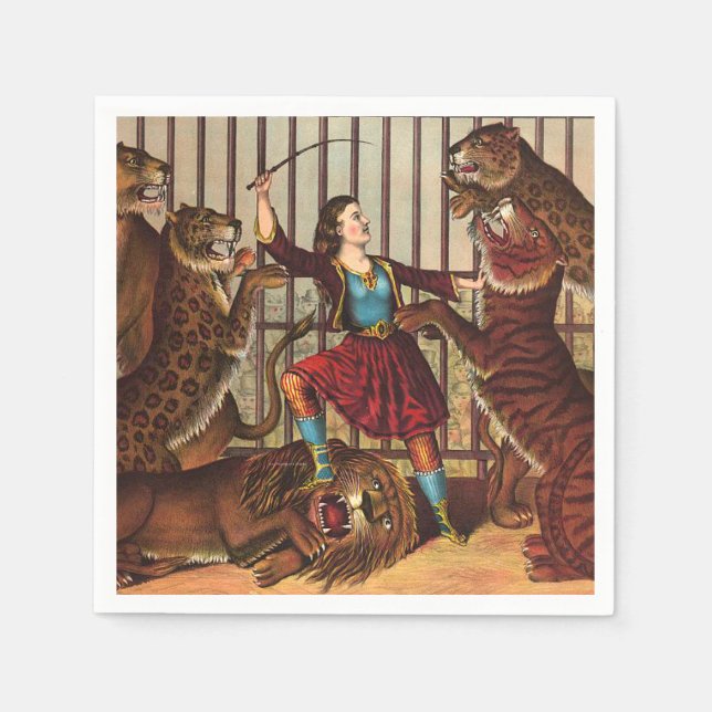 TEE Lejon Queen Pappersservett (Framsidan)