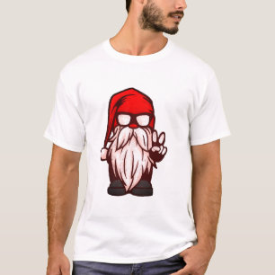Tee, Manar, Gangster Gnome Santa T Shirt