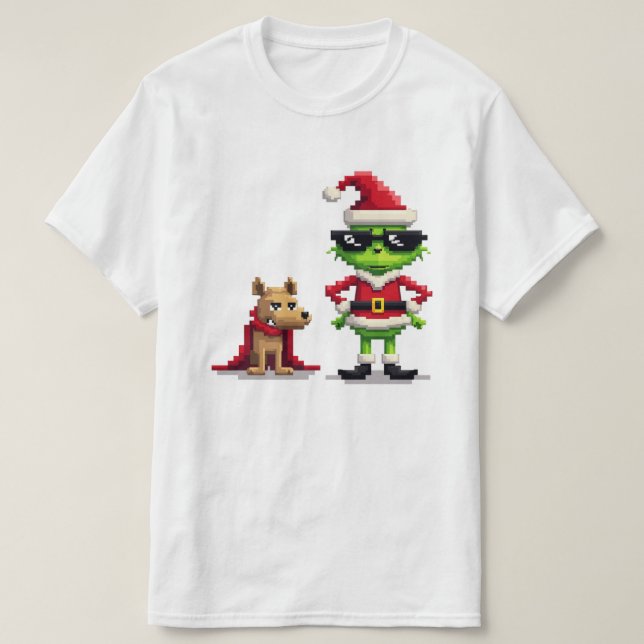 Tee, munnen och Max Pixel Art Tee | (Design framsida)