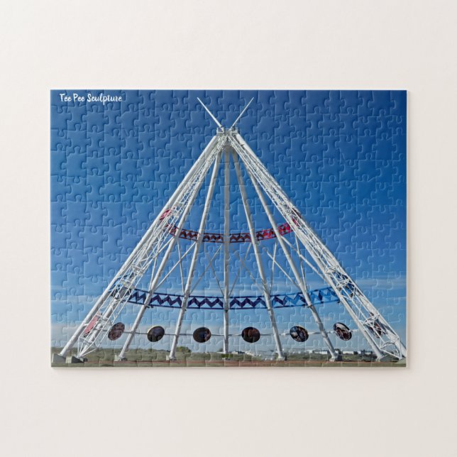 Tee Pee Skulptur Pussel (Horisontell)