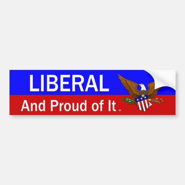 TEE Proud Liberal Bildekal (Framsidan)