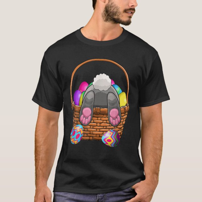 Tee Rabbit Eggs Bunny i Basket Tee (Framsida)