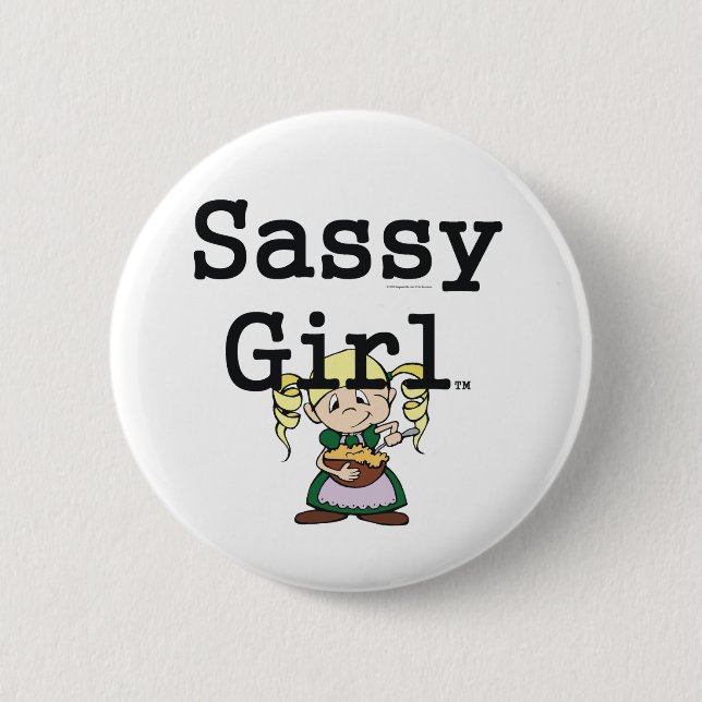 TEE Sassy Girl Knapp (Framsida)