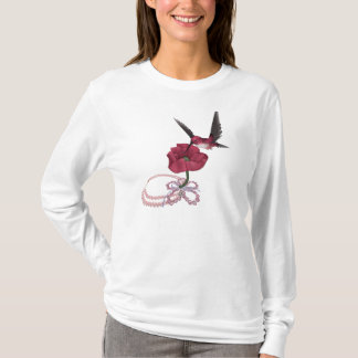 Tee-shirt colibri rose t-shirt