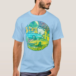 Tee-shirt "Elan &+2" pop, vintage - bleu T Shirt