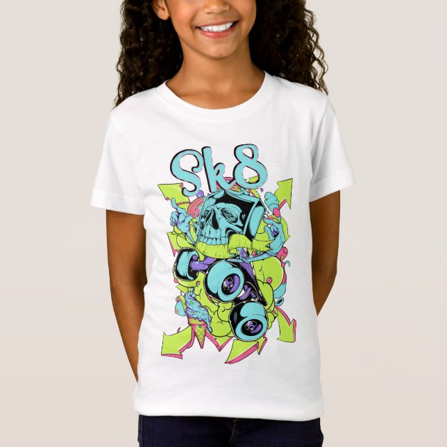 Tee shirt enfant fille Skateparc (Framsida)