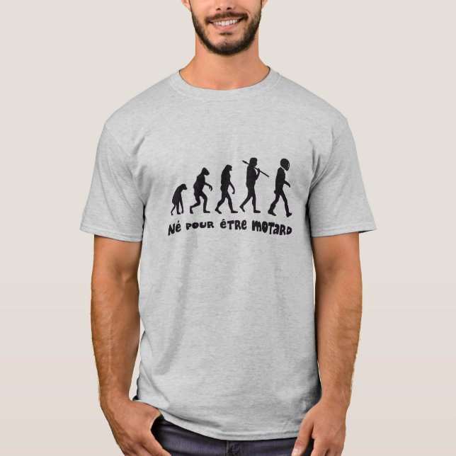 Tee shirt évolution motard (Framsida)