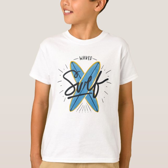Tee Shirt Garçon Surf (Framsida)