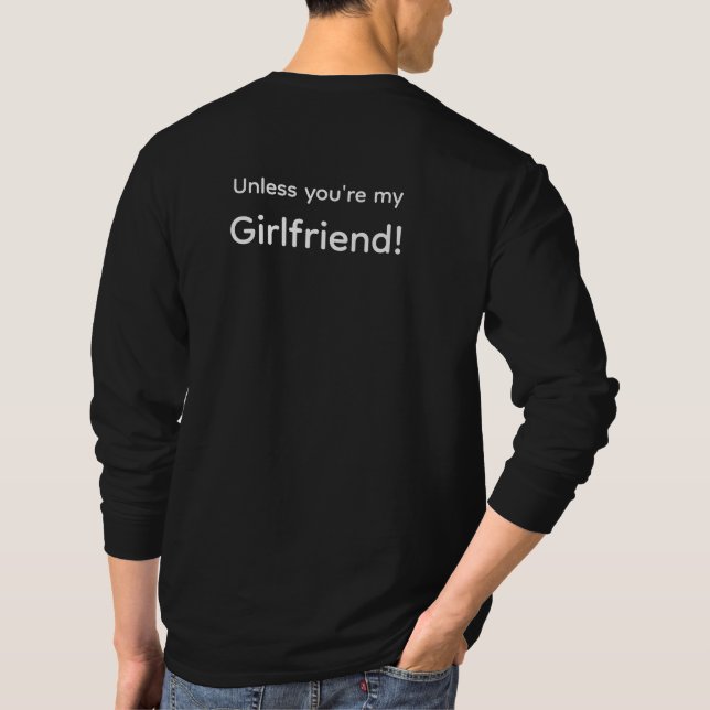 Tee shirt Girlfriend/Boyfriend (Baksida)