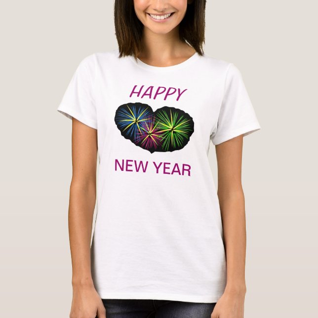 TEE SHIRT GOTT NYTT ÅR 2013 RED OCH GULD (Framsida)