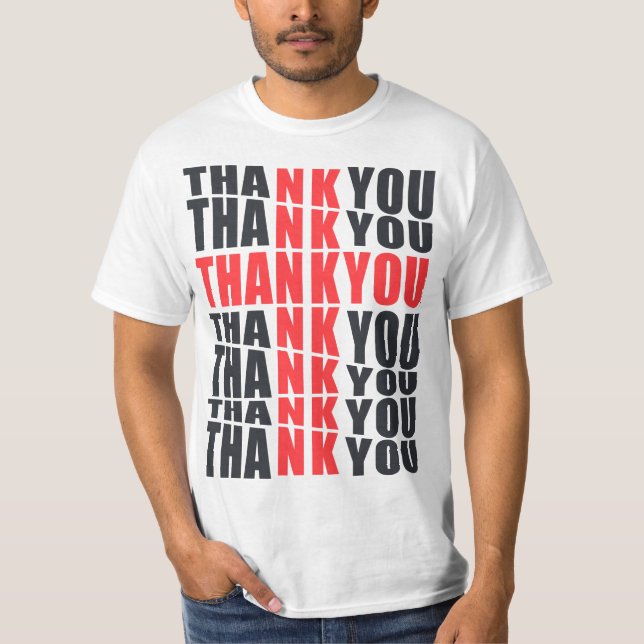 Tee shirt Homme Thank you (Framsida)