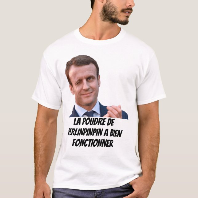 TEE SHIRT MACRON PRESIDENT (Framsida)