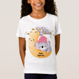 Tee Shirt med Måne och Sömnig Koala