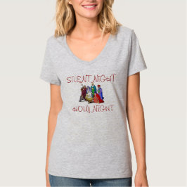 TEE SHIRT NATIVITY SCENE GRÅTT