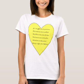 Tee-shirt poème musical et coeur et mandala t-shirt