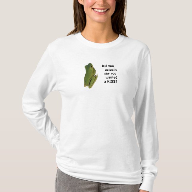 Tee Shirt with Handsome Grönt Frog (Framsida)