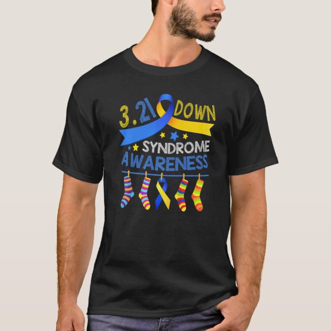 Tee-sockel för Världsnedströmssyndrom T Shirt (Framsida)