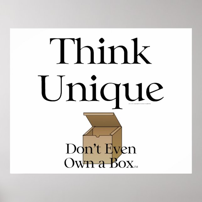 TEE Tänka Unik Poster (Framsidan)